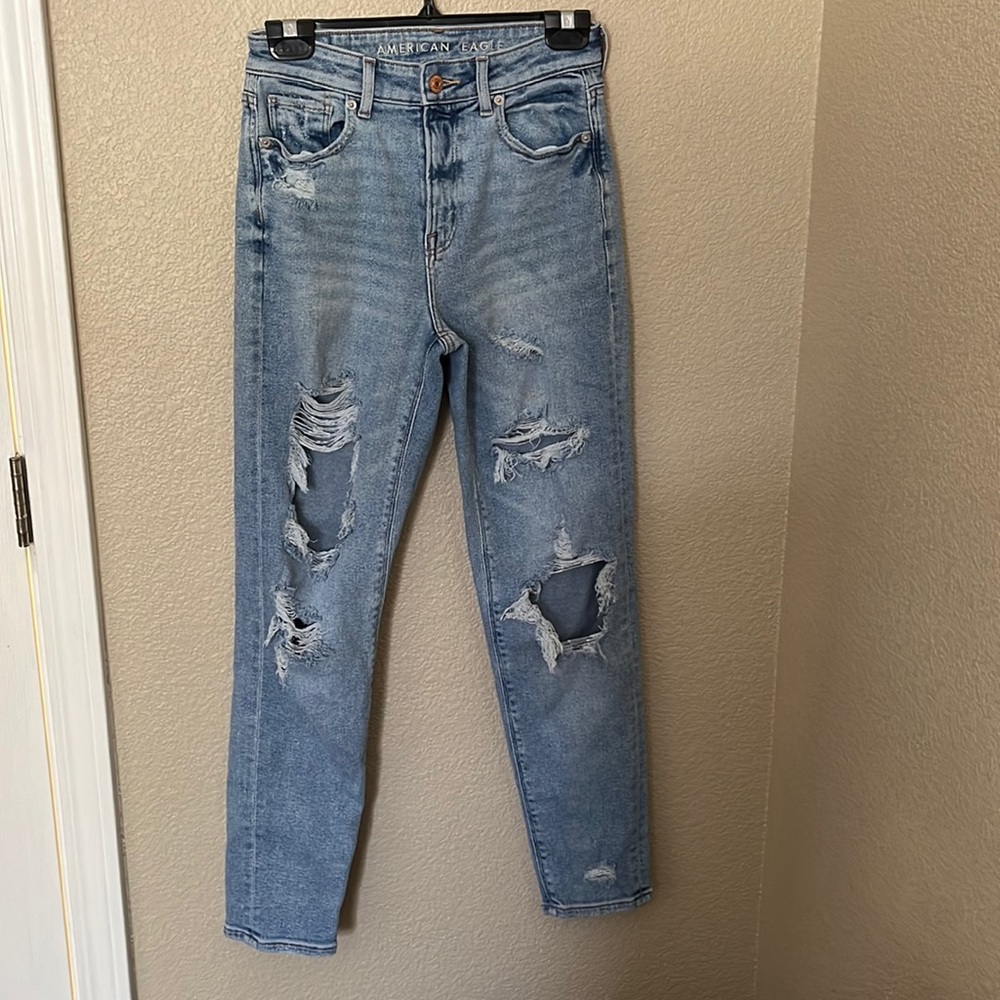 American Eagle mom jean size 0